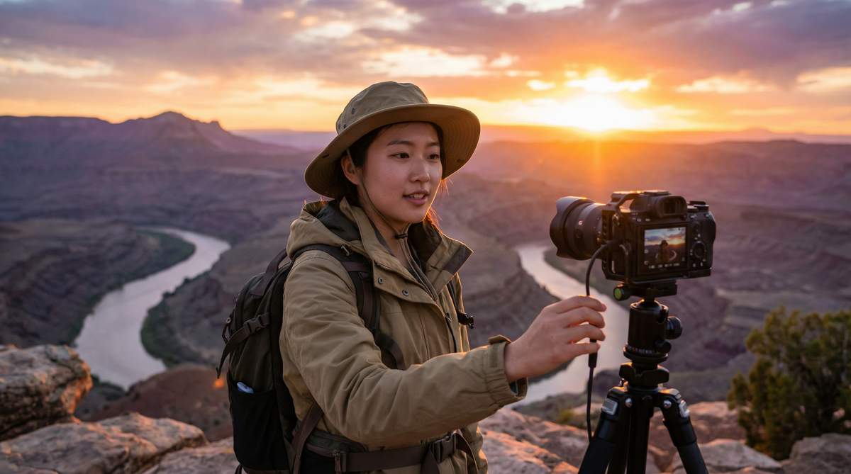 眼镜娘旅行视频：户外探险Vlog